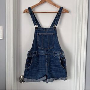 Old Navy Blue Denim Overalls Shorts
